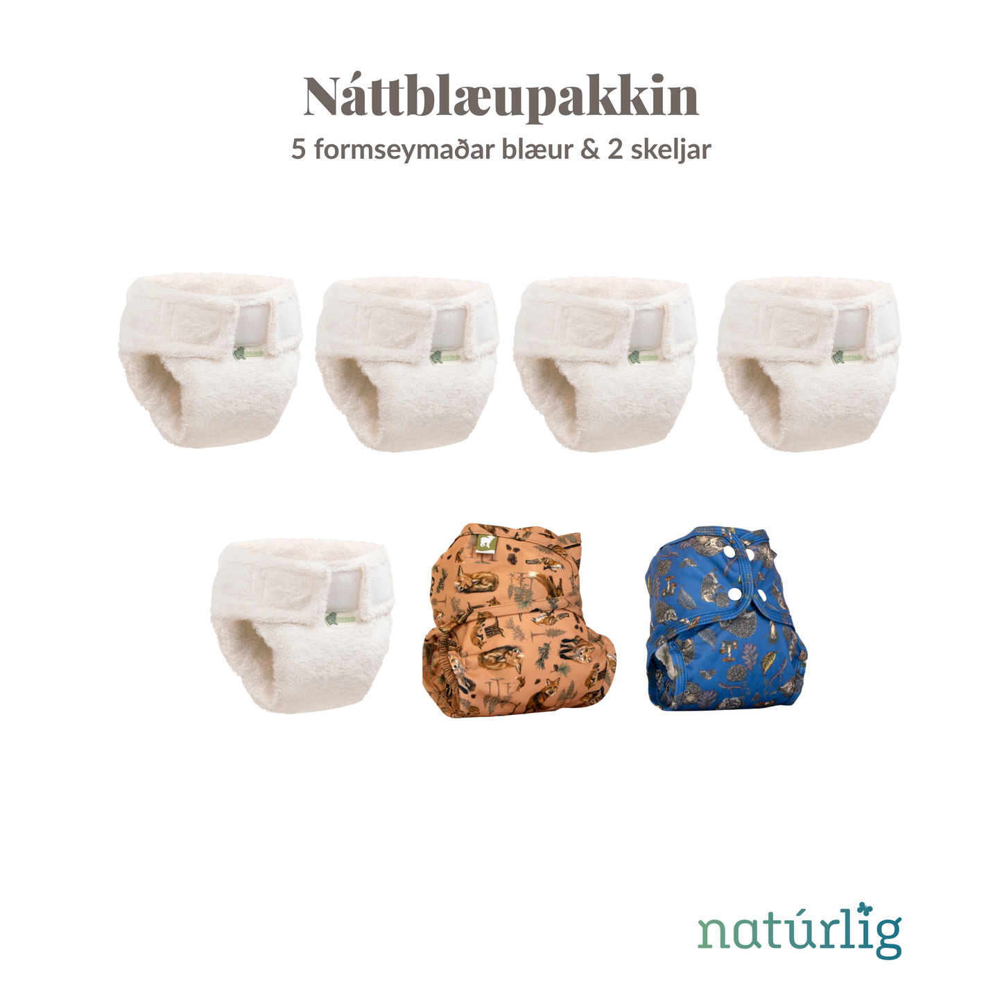 Náttblæupakkin - 5 skift - Stødd 3