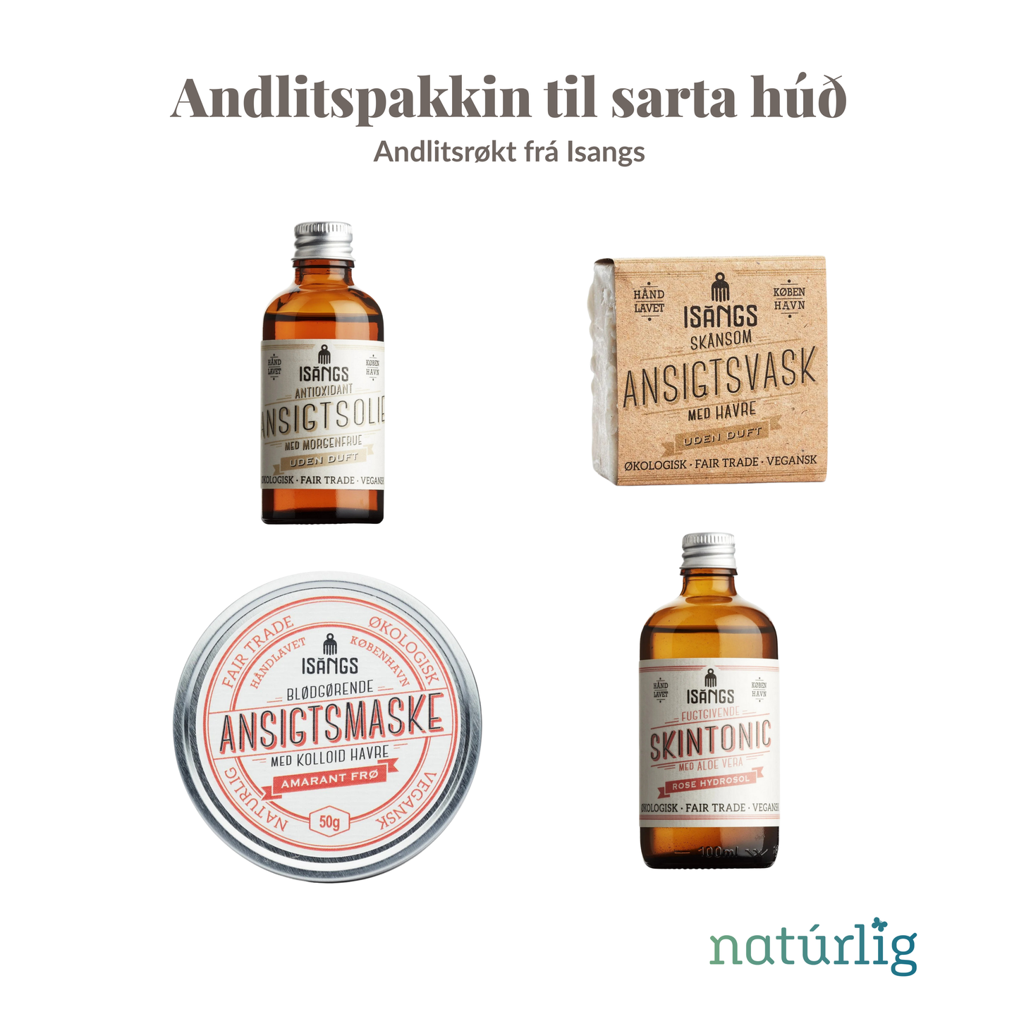 Andlitspakkin til sarta húð