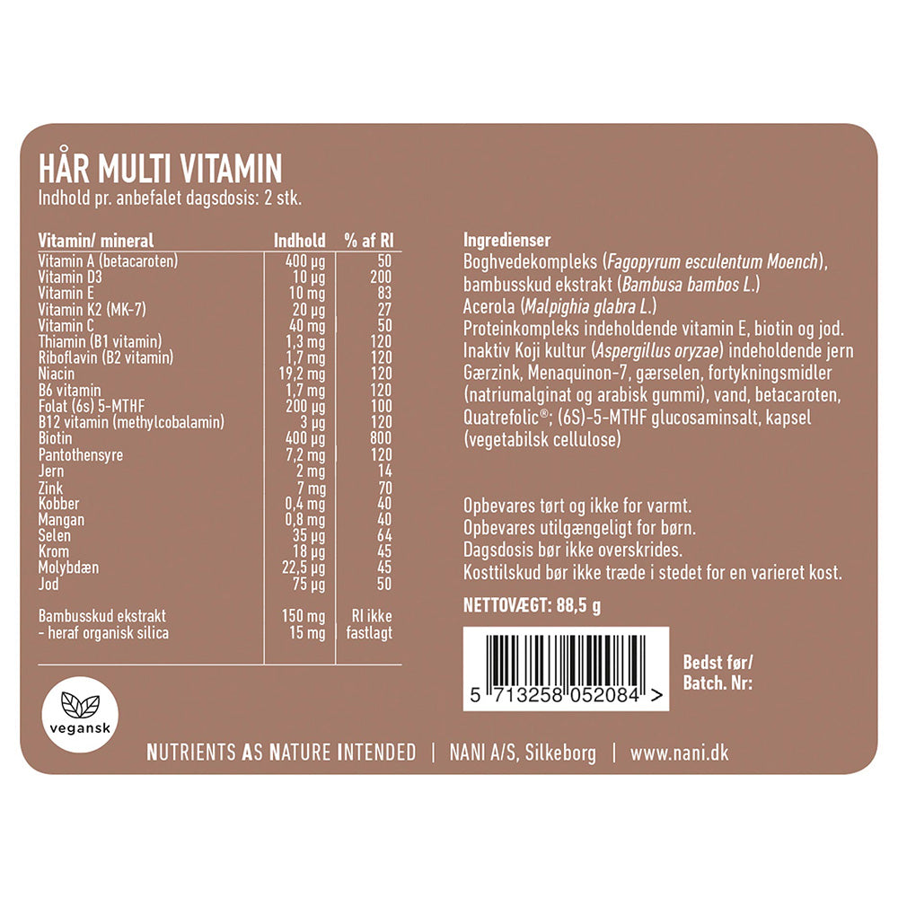 Hár Multivitamin - 120 stk