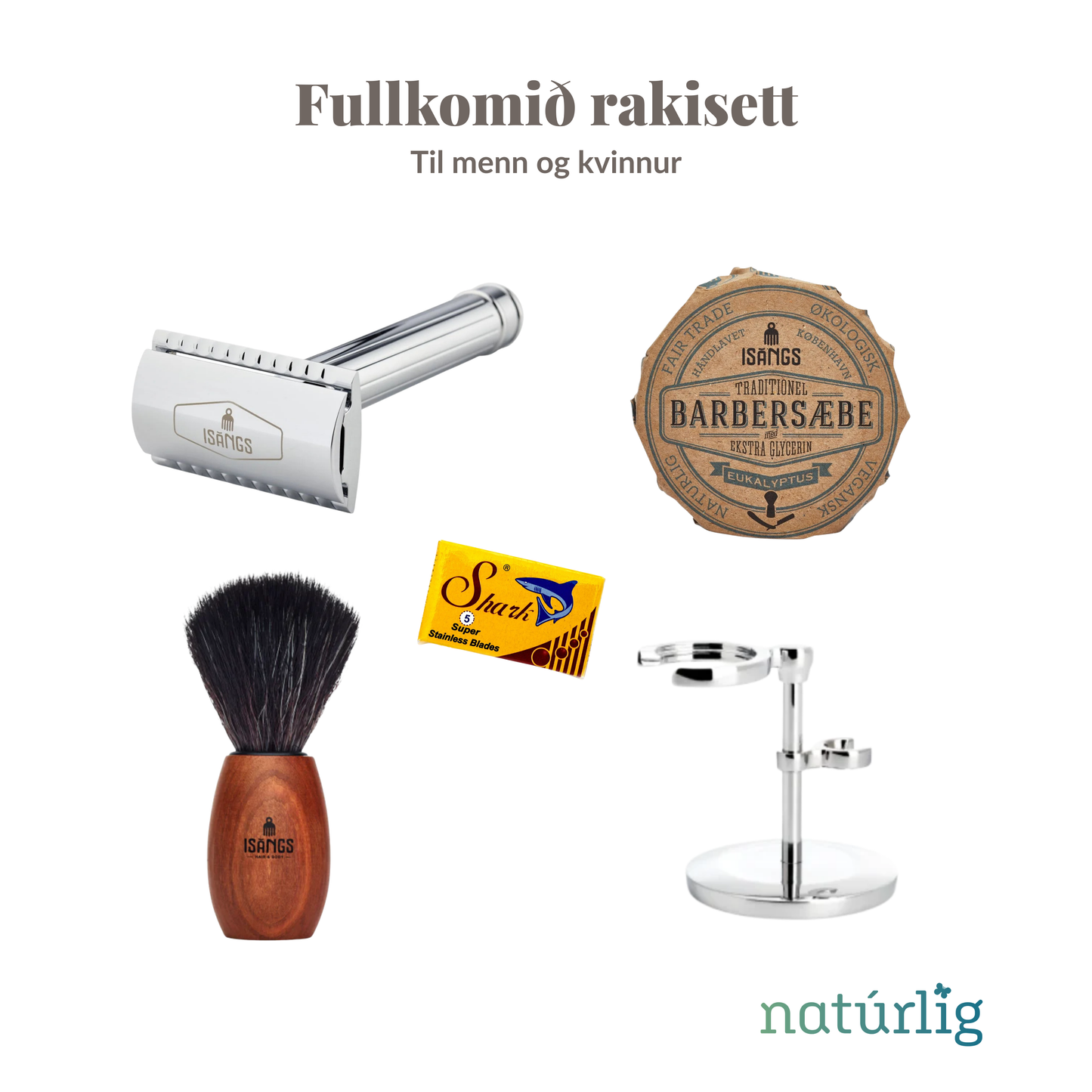 Fullkomið rakisett