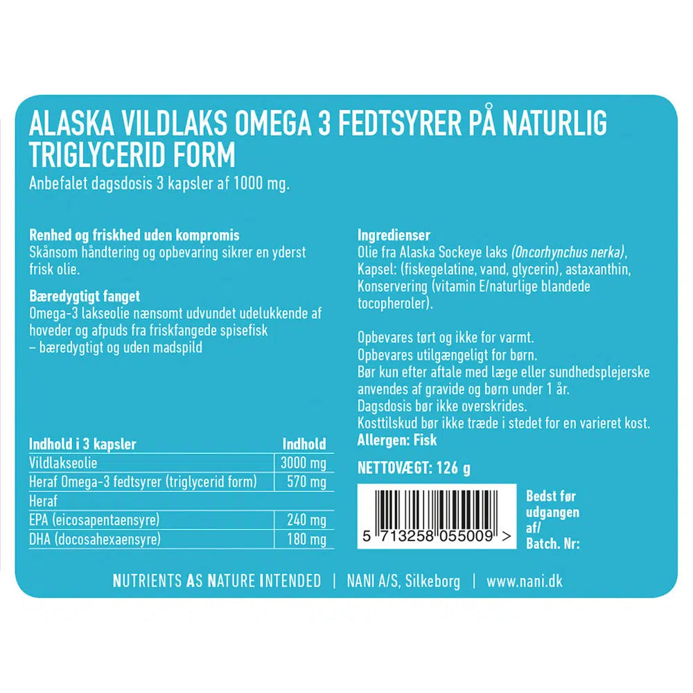 Alaska Villlaks Omega 3