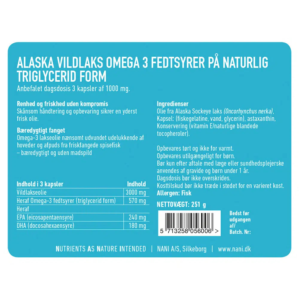 Alaska Villlaks Omega 3