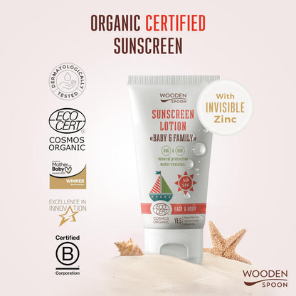 PREORDER: Vistfrøðiligt sólkrem til børn og vaksin - 50 SPF