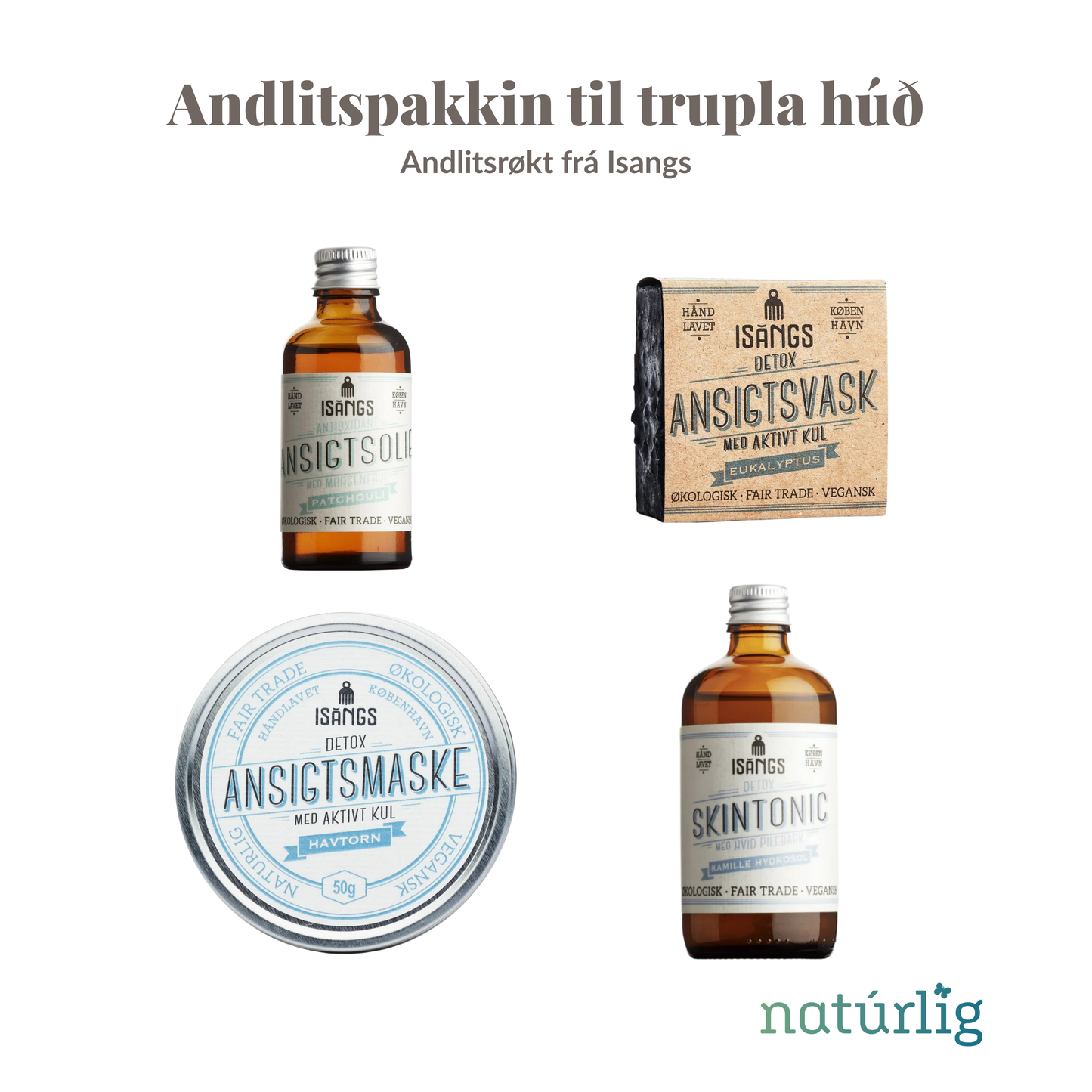 Andlitspakkin til trupla húð