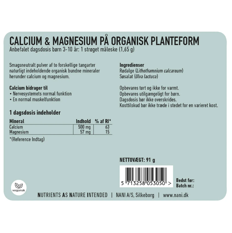 Kalsium+Magnesium til Børn
