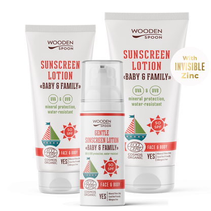 PREORDER: Vistfrøðiligt sólkrem til børn og vaksin - 50 SPF