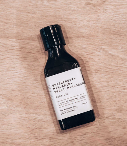 Kropsolja við Mandarin, Greyp & Merian (Mandarin Grapefruit Sweet Marjoram)