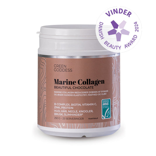 Beautiful Chocolate Marine Collagen, inkl. B-complex, C-vit. og zink - 250 gr.