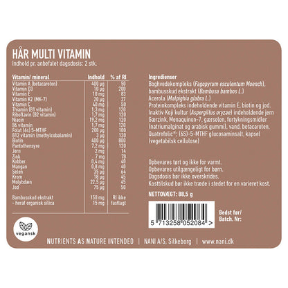 Hár Multivitamin - 120 stk