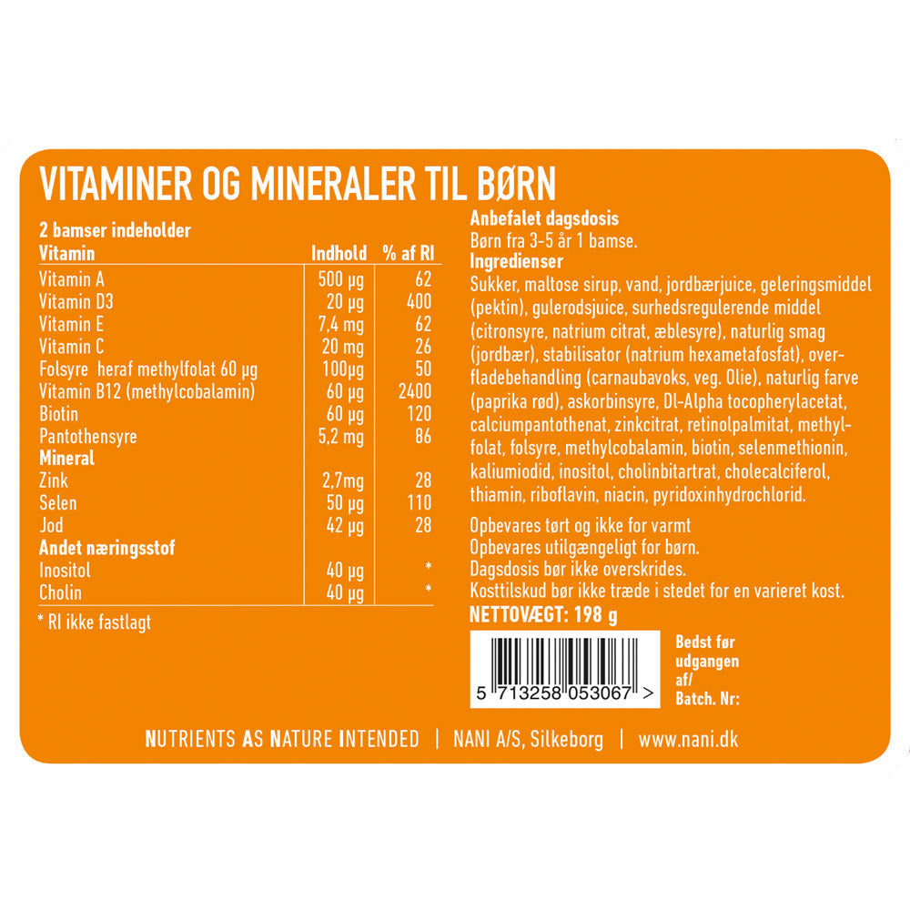 Multivitamin Gummies til Børn - 90 stk