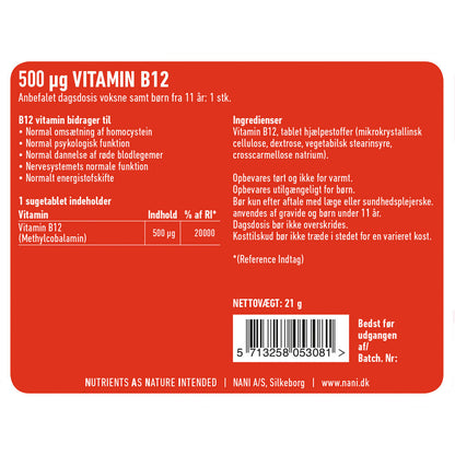 Vitamin B12 - 90 stk
