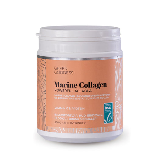 Powerful Acerola Marine Collagen inkl. C-vitamin og protein - 250 g