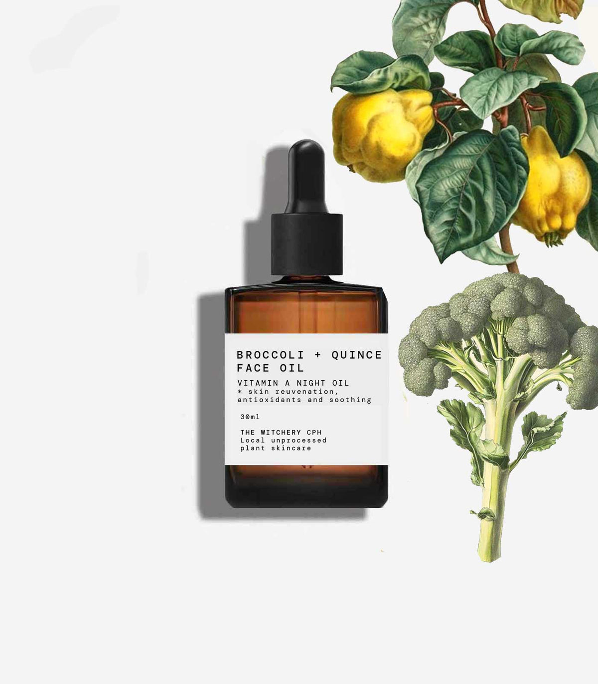 Andlitsolja við Brokkoli & Quince - Vitamin A