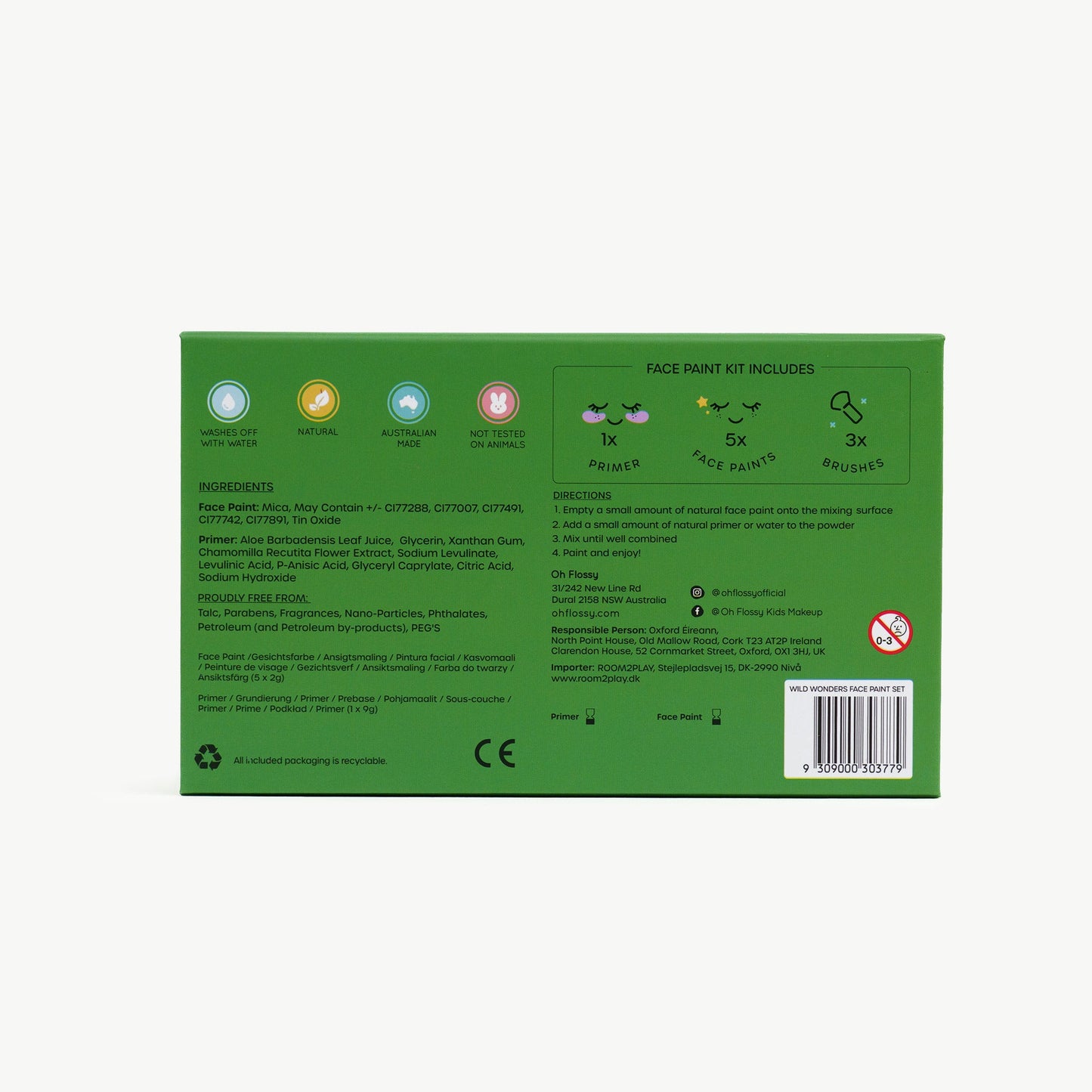 Andlitsmáling - Wild Wonders